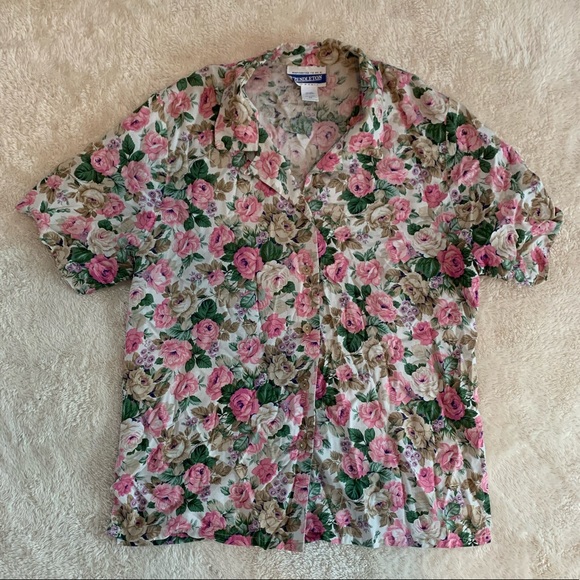 Vintage Pendleton Floral Button Up - Picture 1 of 4